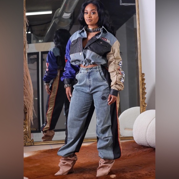 Denim pants set - Picture 3 of 6